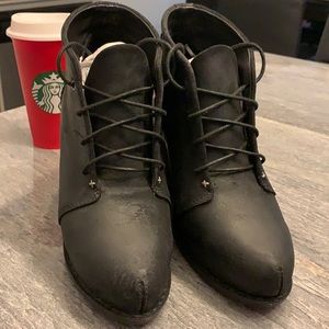 Rag & bone odval desert black wedge booties